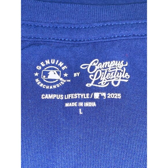 Genuine Merchandise Chicago Cubs Womens Blue V-Neck T-Shirt Size Large - Picture 6 of 12